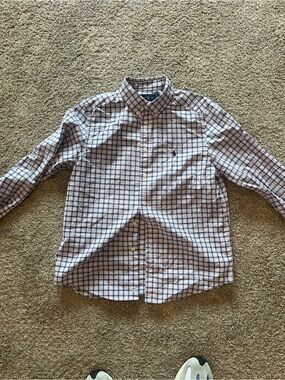 Polo by Ralph Lauren Boys Blue & White Checked Button-Down Shirt